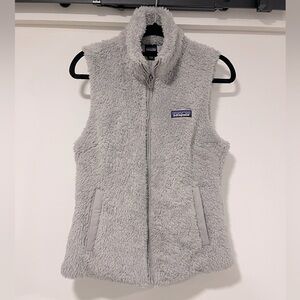 Patagonia Vest Grey Los Gatos Fuzzy Small Women’s